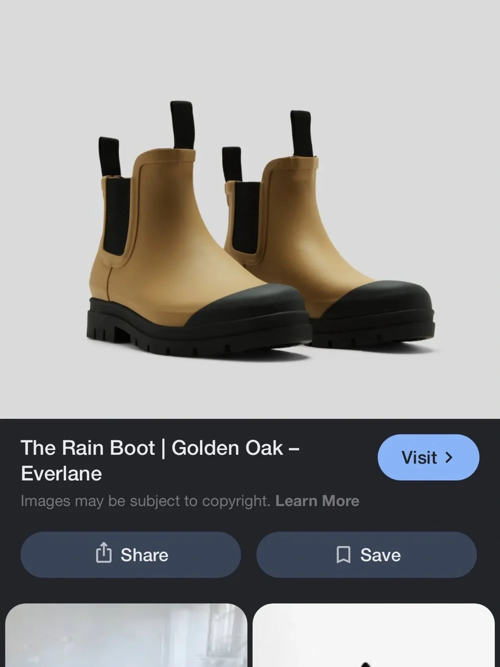 Everlane The Rain Boot-Golden Oak